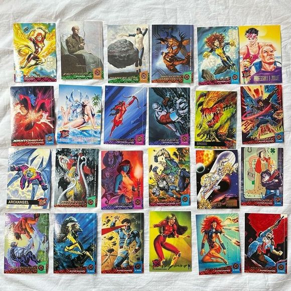 Mixed Vintage Lot 24 Marvel X-Men ‘95 Fleer Ultra Trading Collector Cards Good C - Picture 12 of 13